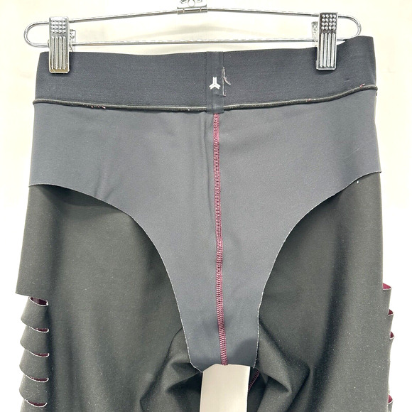 UltraCor Silk Slash Legging Ombre Burgundy Blush Size S Active Gym Glam Workout - Picture 7 of 12